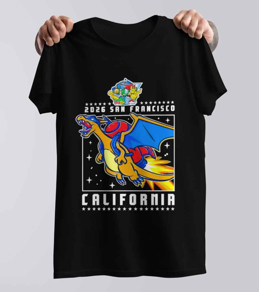Pokémon Worlds 2026 Charizard San Francisco California T-Shirt