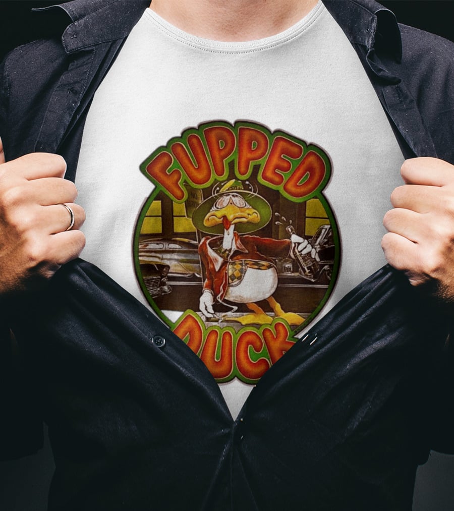 Fupped Duck Vintage Style 1979 Tipsy Cartoon Nostalgia T-Shirt