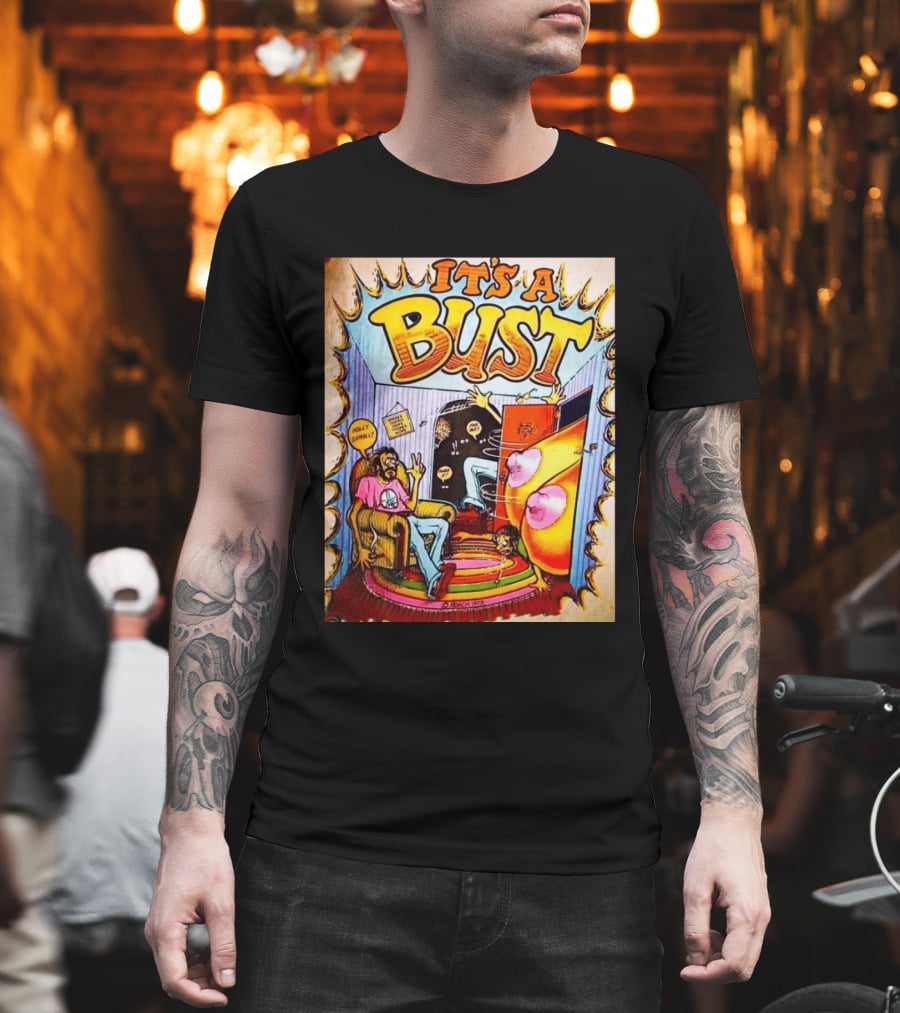 It's A Bust 1975 Zap Comix Cartoon Explosion T-Shirt