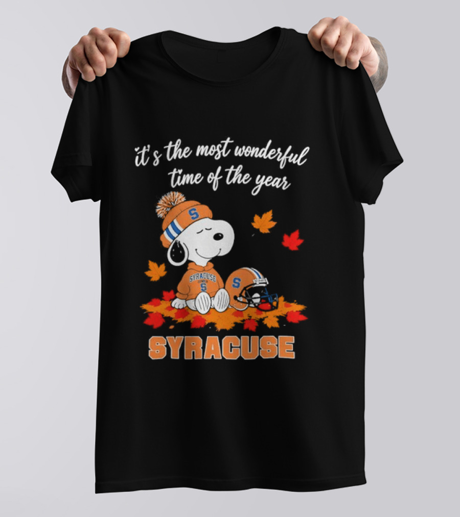 Snoopy It's The Most Wonderful Time Of The Year Syracuse T-Shirt