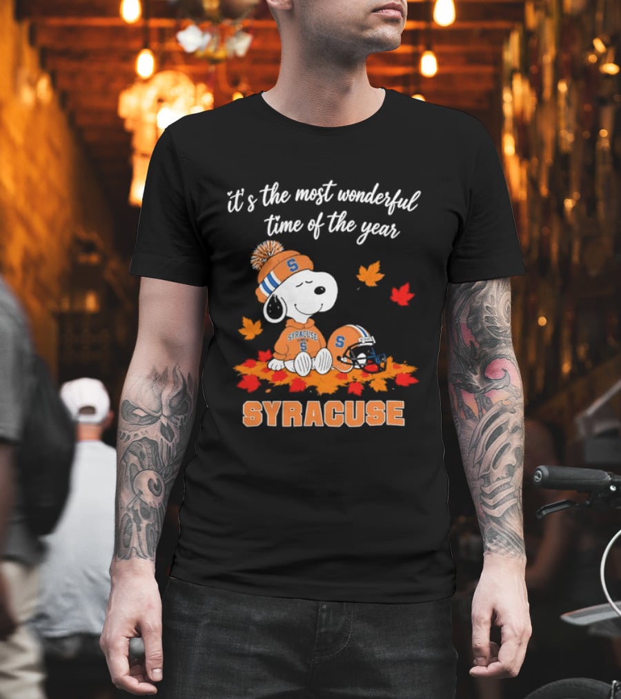 Snoopy It's The Most Wonderful Time Of The Year Syracuse T-Shirt