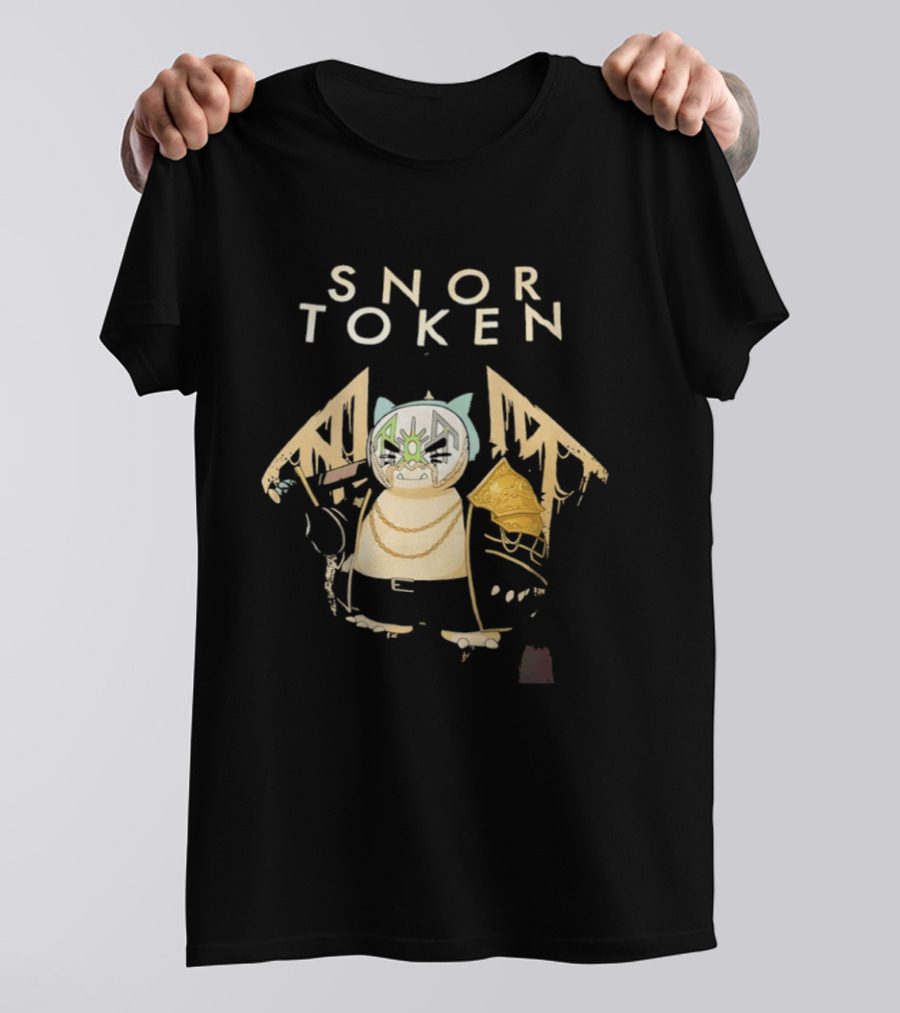 Snor Token Snorlax Pokémon Gaming Crypto Mashup Bitcoin T-Shirt