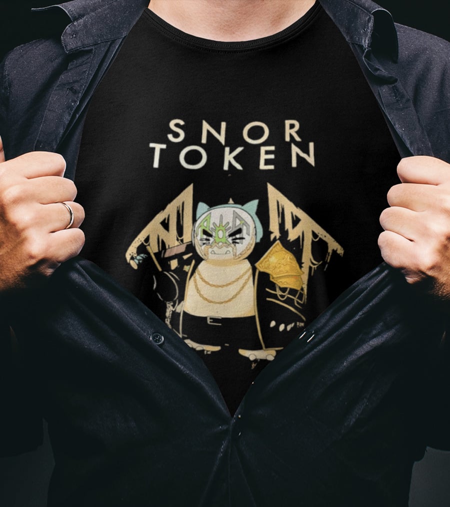 Snor Token Snorlax Pokémon Gaming Crypto Mashup Bitcoin T-Shirt