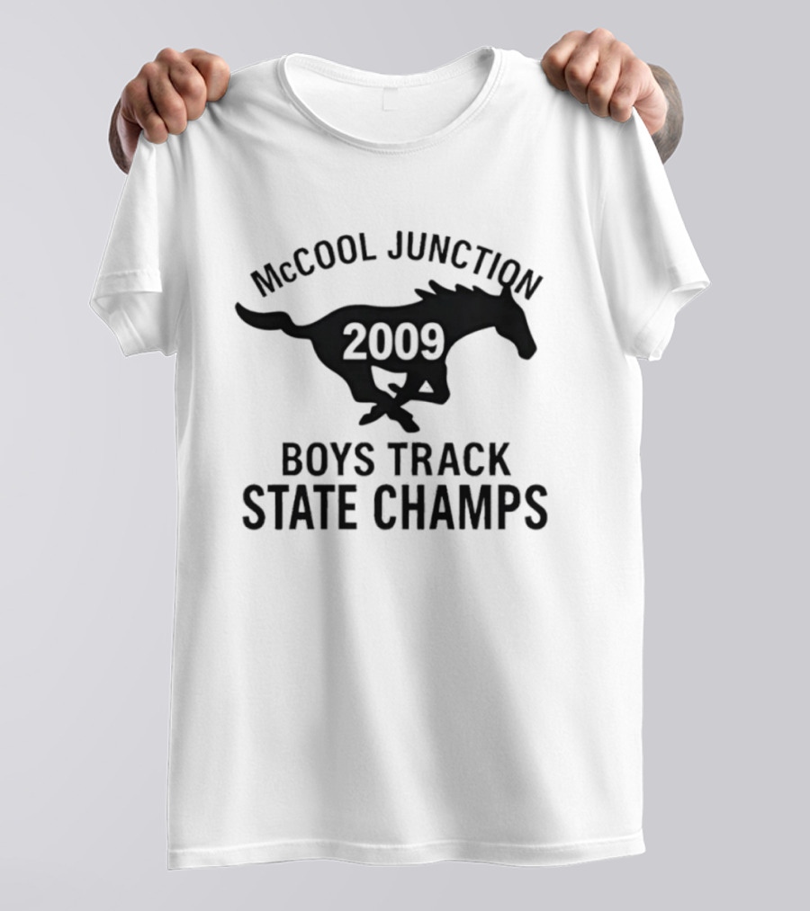McCool Junction 2009 Boys Track State Champs Running Horse T-Shirt