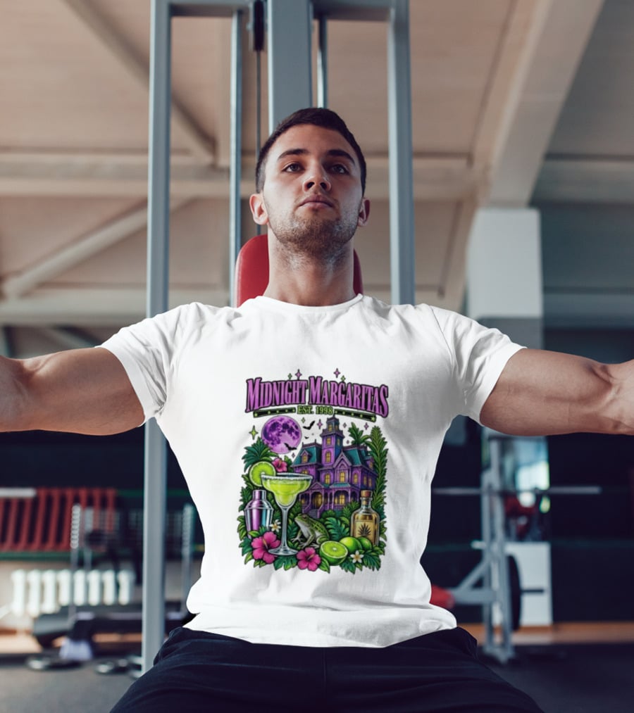 Midnight Margaritas Est. 1998 Haunted Mansion Tropical Vibes Lime And Moon Magic T-Shirt