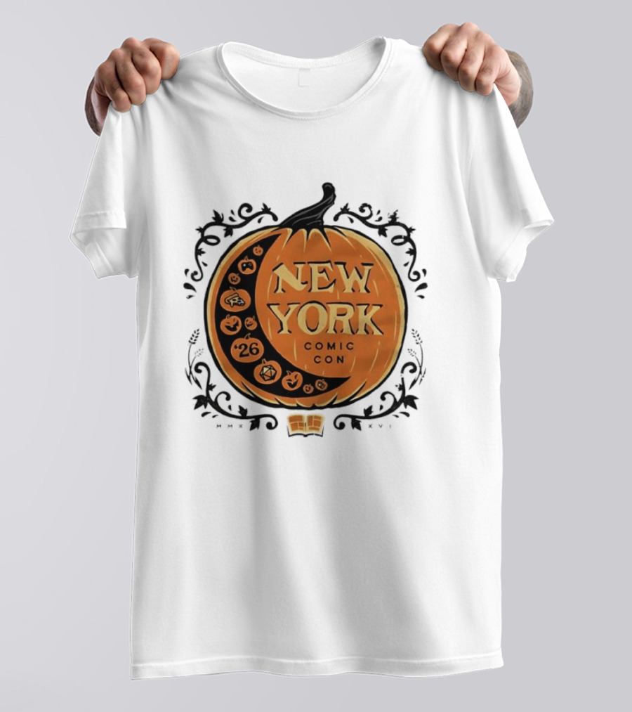 New York Comic Con 2026 Pumpkin Halloween Decor T-Shirt