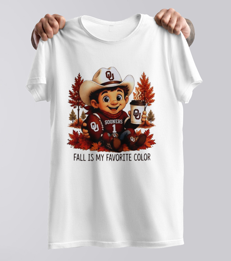 Oklahoma Sooners Fall Is My Favorite Color OU Sooners Football Autumn T-Shirt