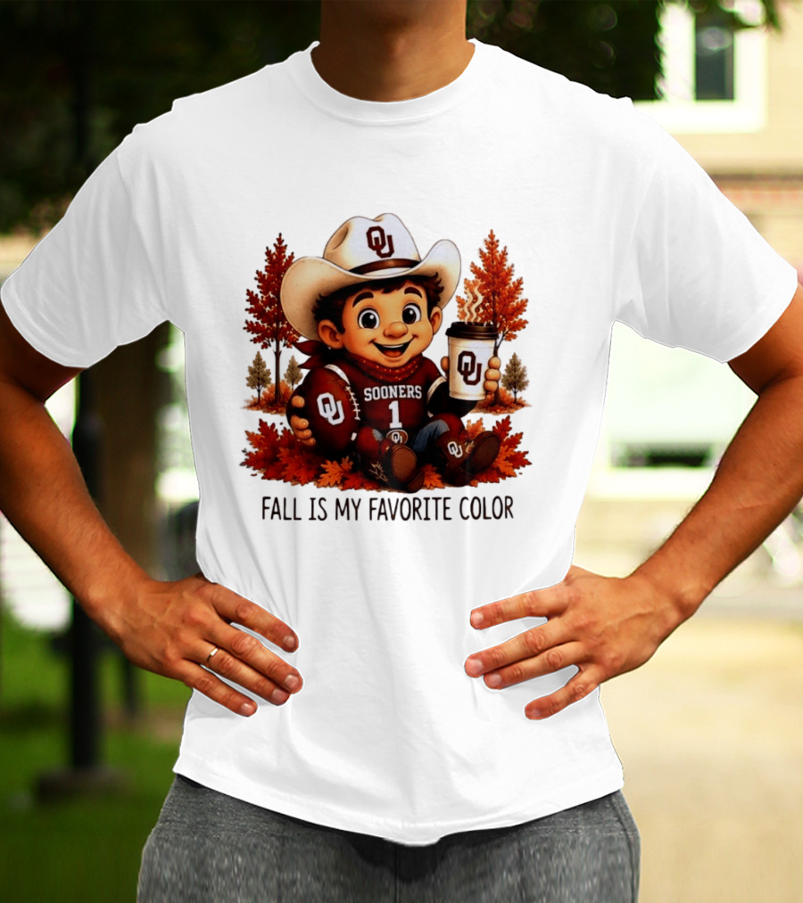 Oklahoma Sooners Fall Is My Favorite Color OU Sooners Football Autumn T-Shirt