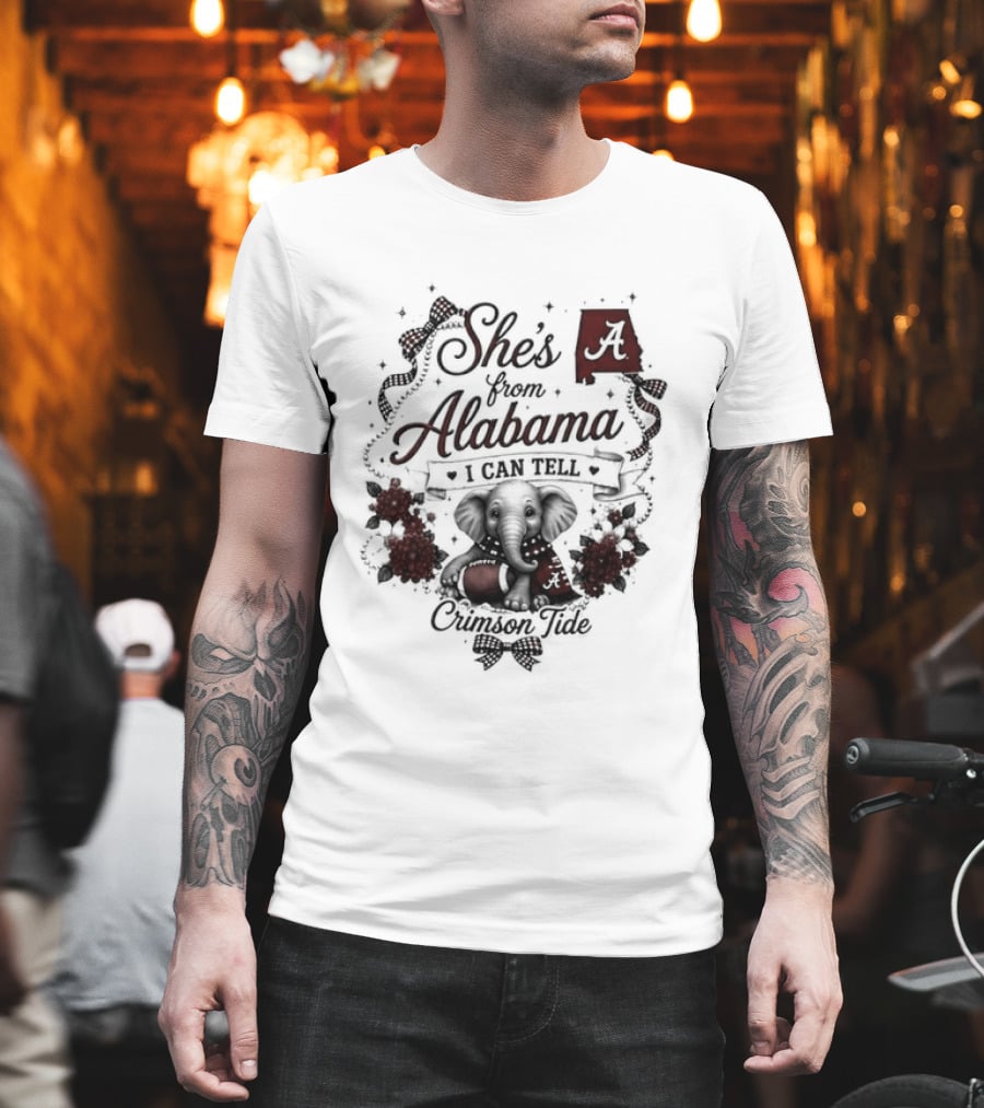 Crimson Tide She's From Alabama I Can Tell T-Shirt