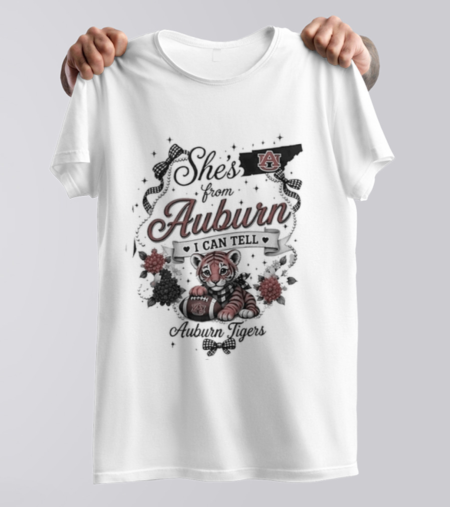 She's From Auburn I Can Tell Auburn Tigers Forever Orange T-Shirt