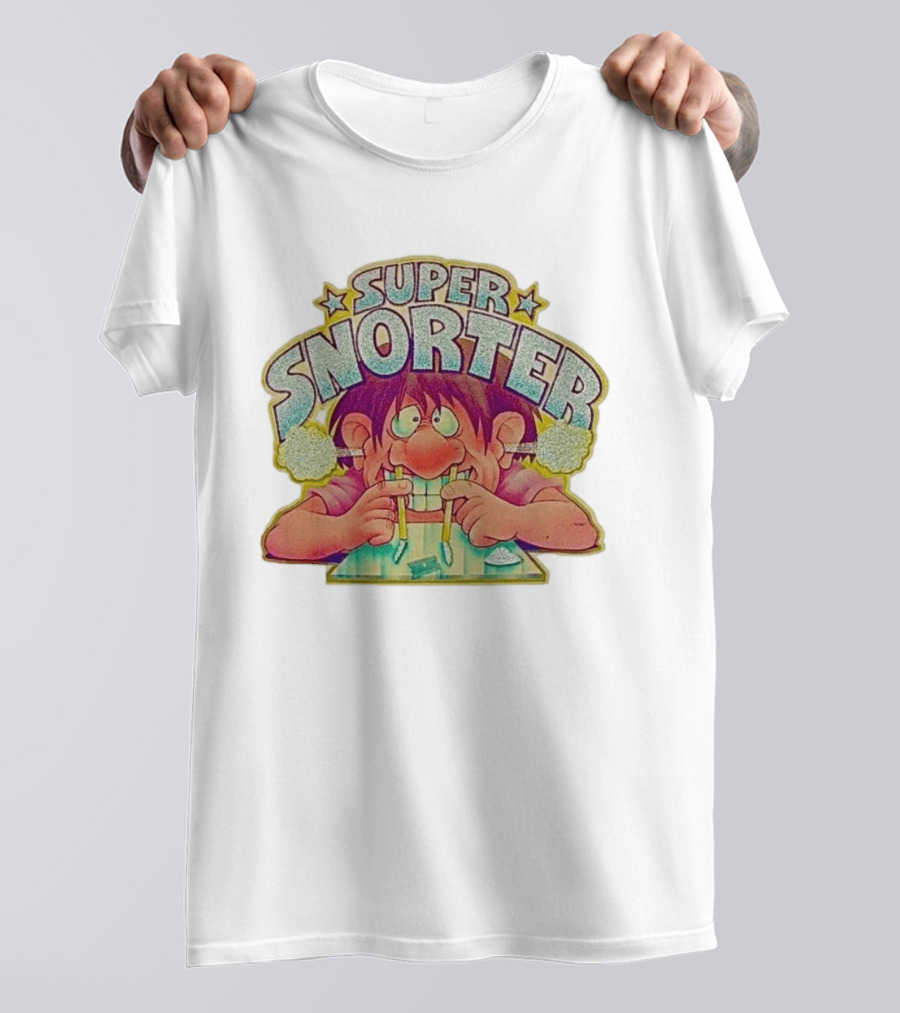 Super Snorter Cartoon Character 1978 Retro Humor T-Shirt