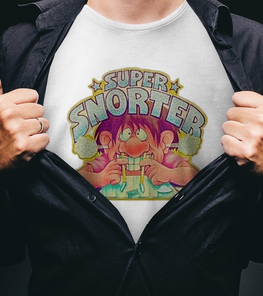 Super Snorter Cartoon Character 1978 Retro Humor T-Shirt