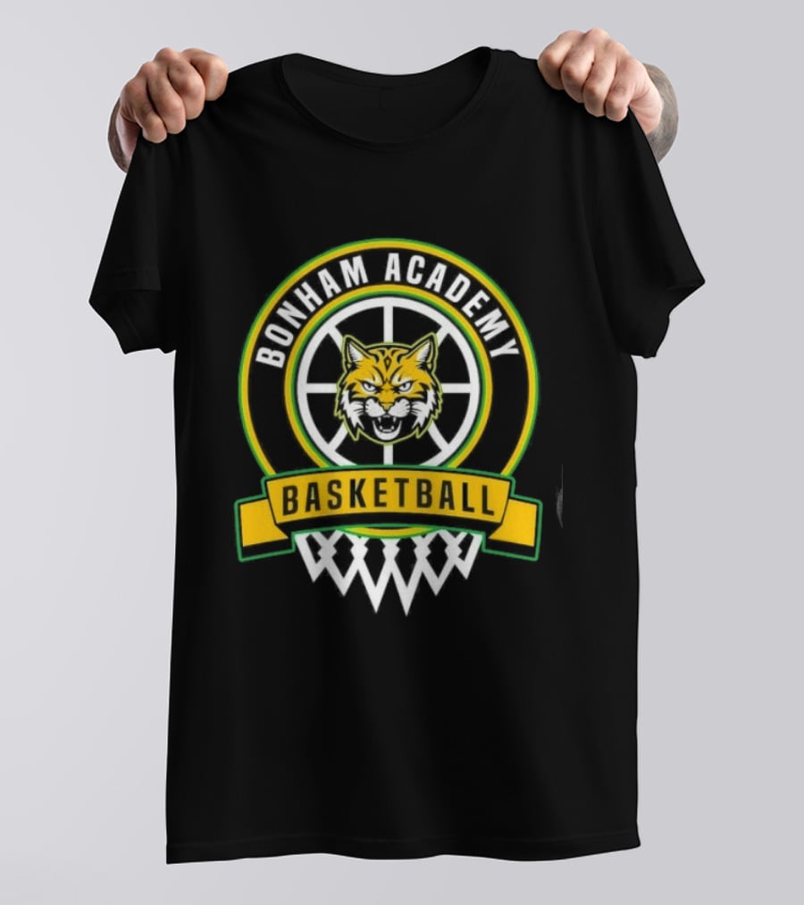 Bonham Academy Basketball Wolf T-Shirt