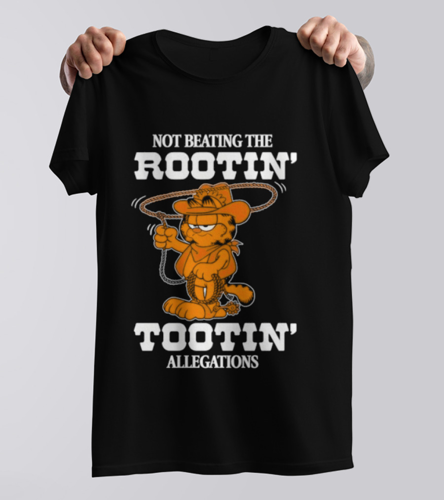 Lasagna Cat Not Beating The Rootin' Tootin' Allegations Cowboy T-Shirt