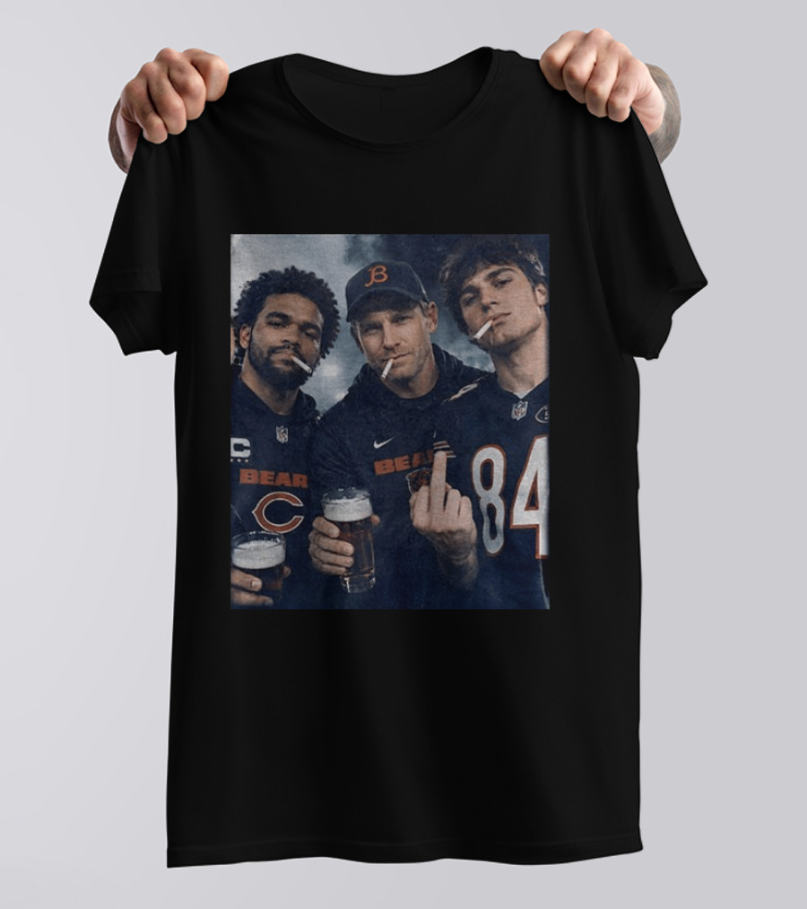 Colston Loveland Caleb Williams Ben Johnson Bears Football T-Shirt