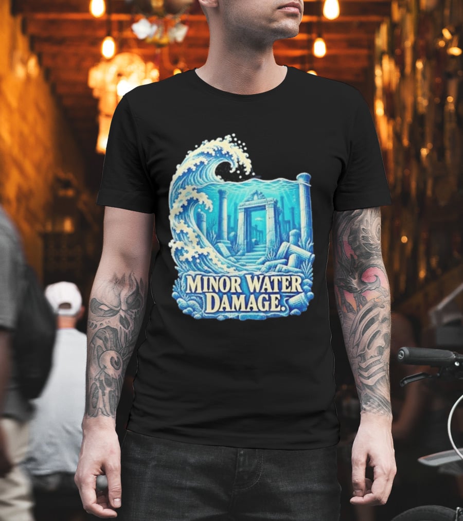 Minor Water Damage Ancient Architecture Underwater Ruins T-Shirt