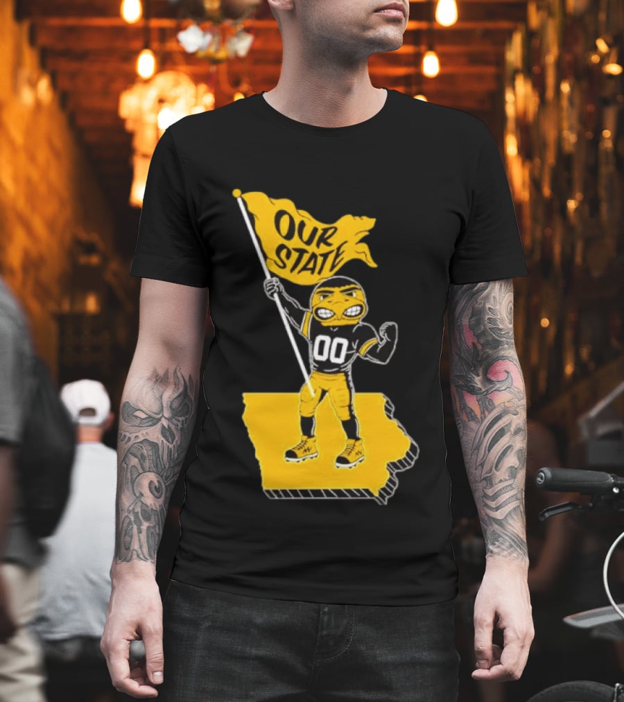 Our State Flag Iowa Beat Iowa State Sports Mascot Victory T-Shirt
