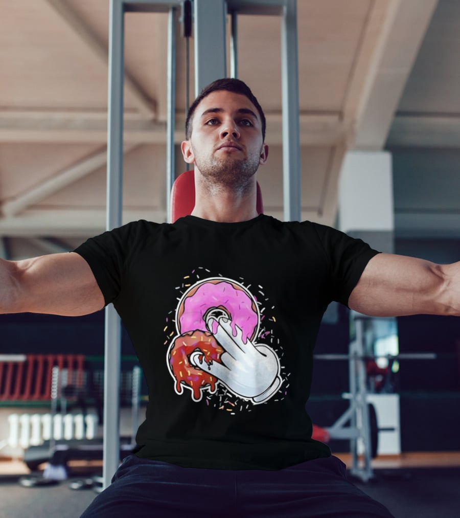 Two In The Pink One In The Stink Donut Gesture Sprinkles T-Shirt