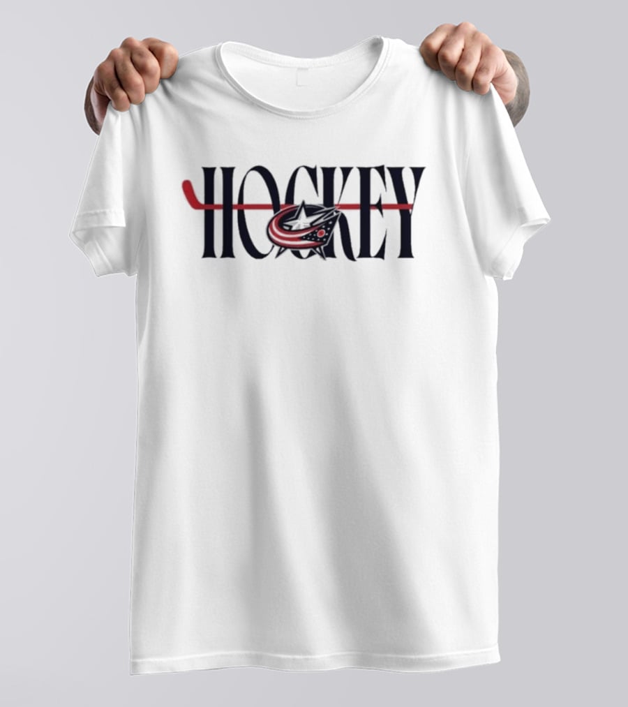 Columbus Blue Jackets Hockey Stick T-Shirt