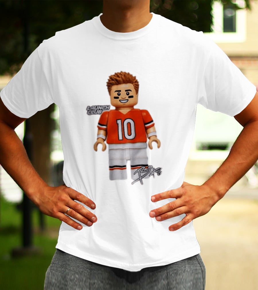 Denver Broncos Quarterback Bo Nix Launch Club 10 T-Shirt