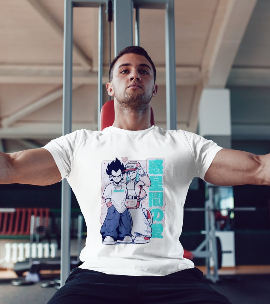 Vegeta Bulma Capsule Corp Love Dragon Ball Z Kanji T-Shirt