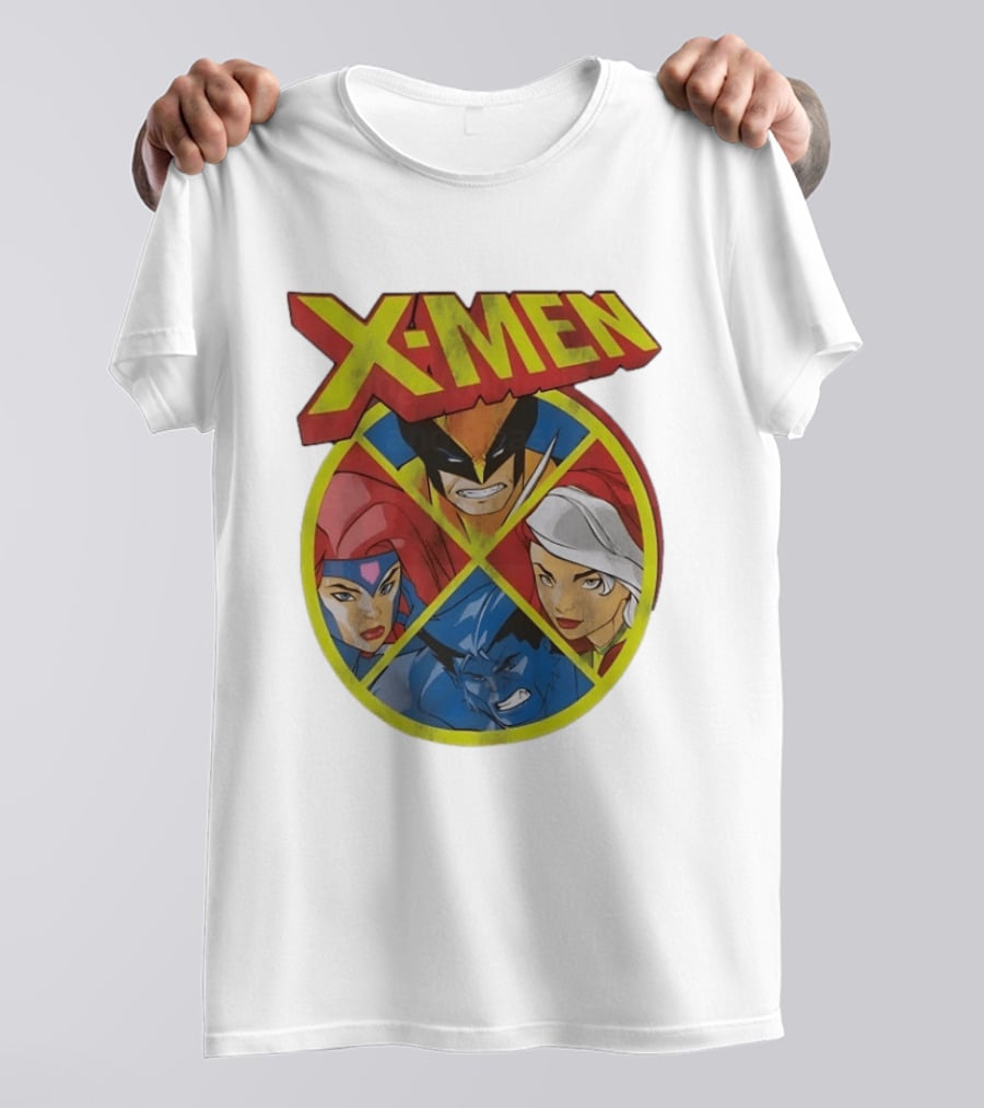 X Men Wolverine Jean Grey Rogue Beast Classic Comic Characters T-Shirt