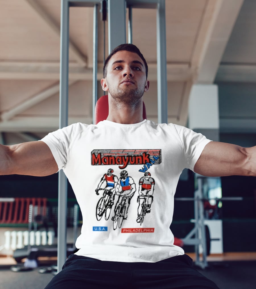 Manayunk Wall Classic USA Philadelphia Cycling Event T-Shirt