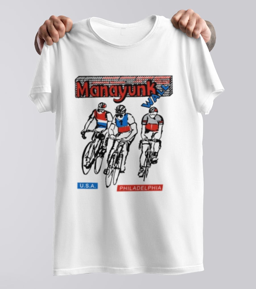 Manayunk Wall Classic USA Philadelphia Cycling Event T-Shirt