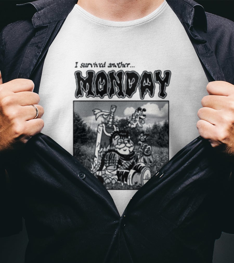I Survived Another Monday Manga Survivor Berserk T-Shirt