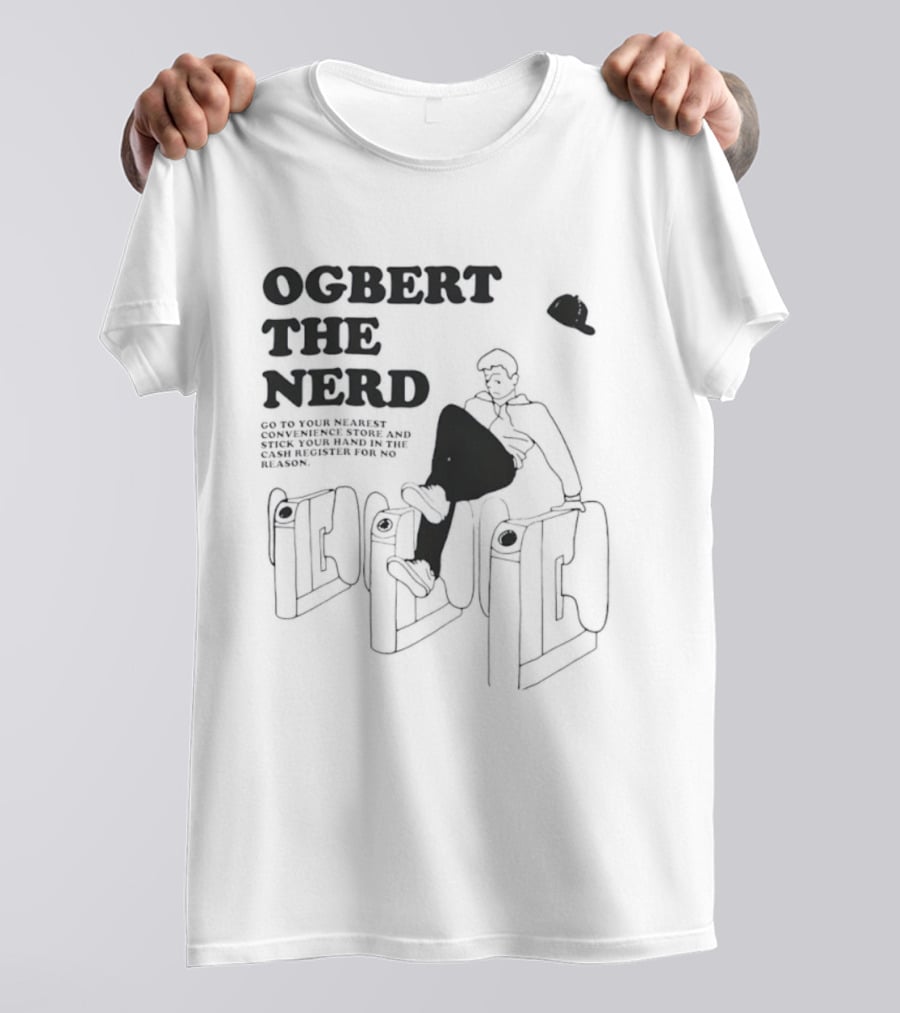 Ogbert The Nerd Convenience Store Cash Register Mischief T-Shirt