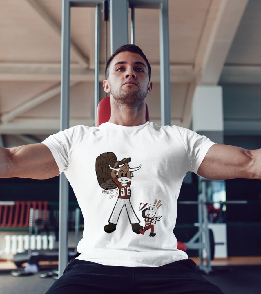 University Co Op Texas Longhorns Vs Ohio State Buckeyes 96 Mascot Showdown T-Shirt