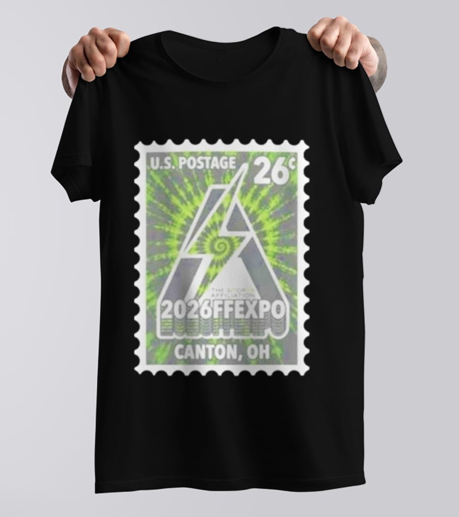 U.S. Postage 26c The Sports Affiliation 2026 FF Expo Canton OH Stamp T-Shirt