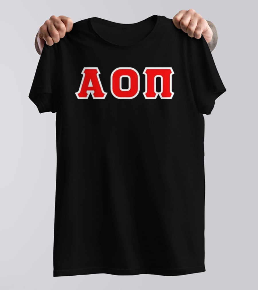 Alpha Omicron Pi AOΠ Greek Sorority Letters T-Shirt