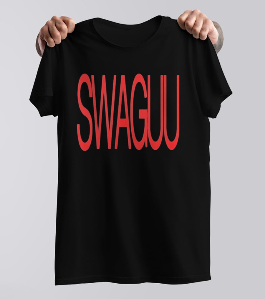 SWAGUU Slang Urban Streetwear Bold Red T-Shirt