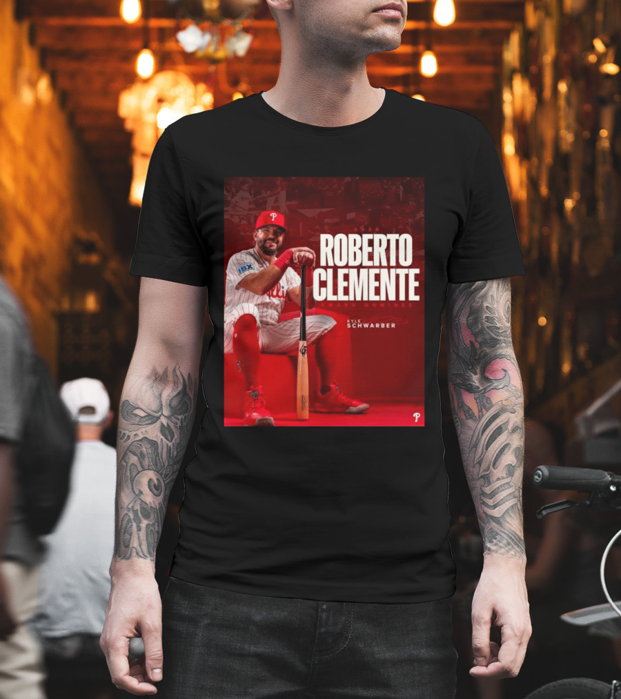 2026 Kyle Schwarber Roberto Clemente Award Nominee Phillies Baseball Recognition T-Shirt