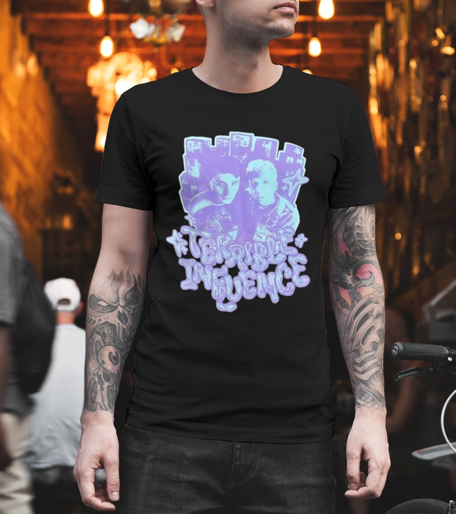 Terrible Influence Gerard Way Frank Iero Graphic Duo Purple T-Shirt