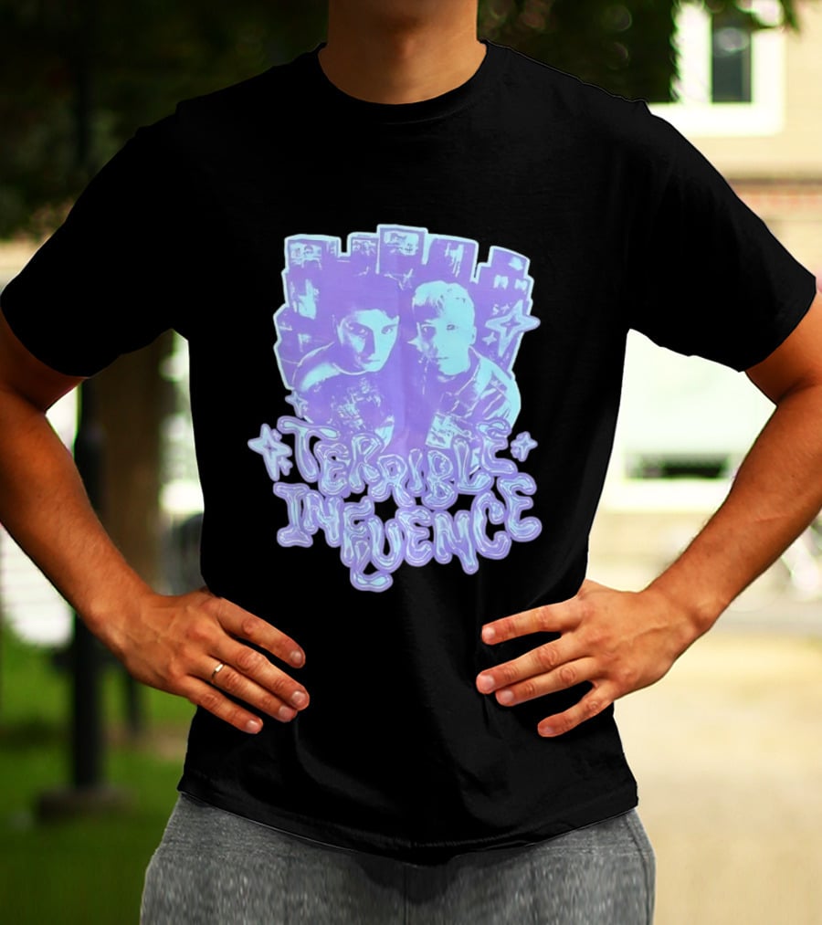 Terrible Influence Gerard Way Frank Iero Graphic Duo Purple T-Shirt
