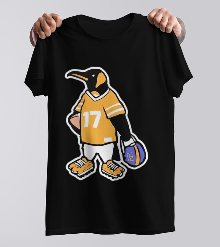 DNVR Number 17 Penguin In Denver Football Gear T-Shirt