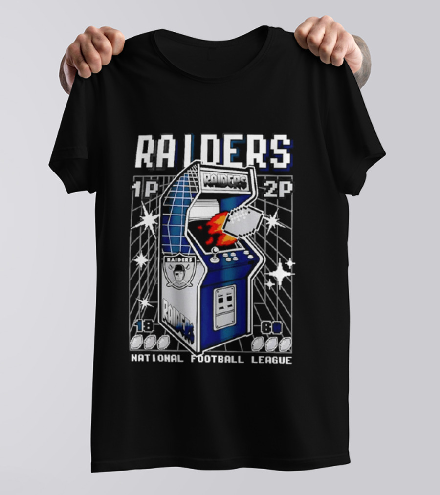 Las Vegas Raiders Arcade Machine NFL T-Shirt