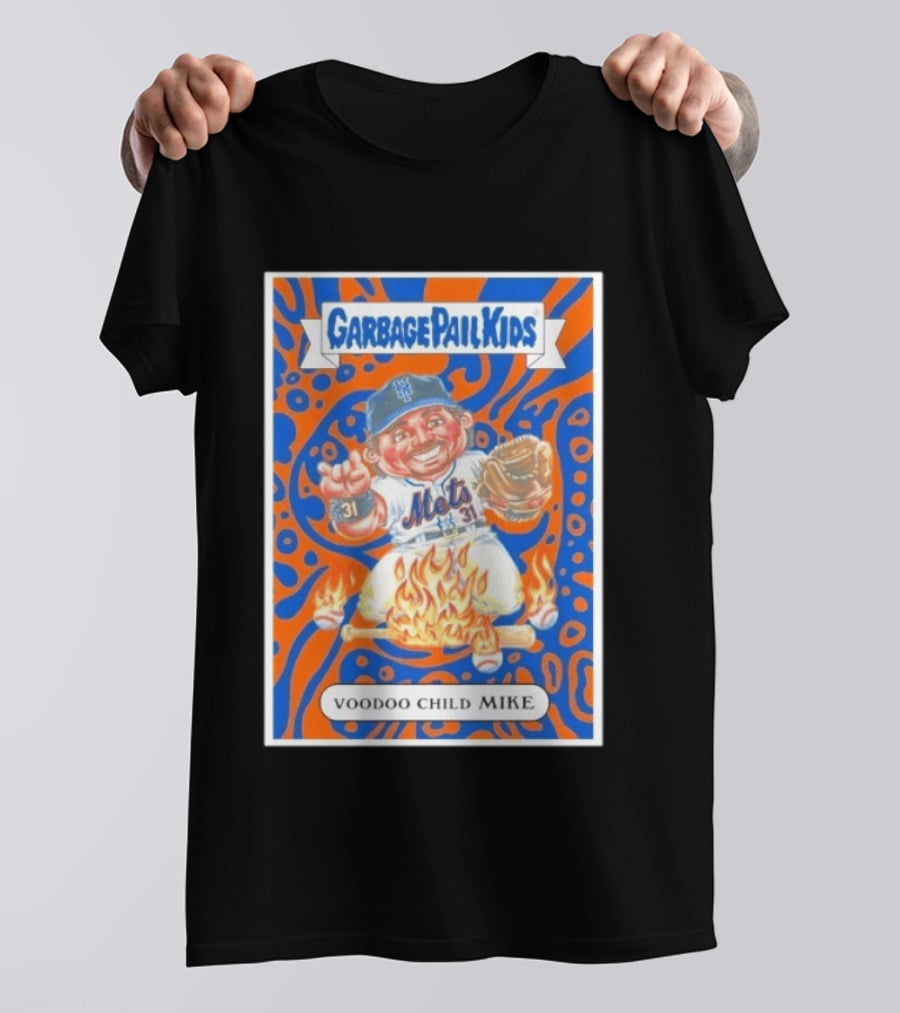 Garbage Pail Kids Mets Voodoo Child Mike Piazza Cards T-Shirt