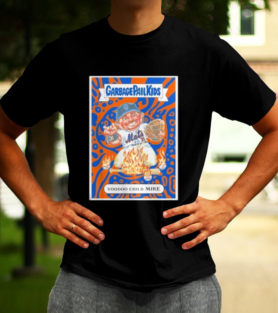 Garbage Pail Kids Mets Voodoo Child Mike Piazza Cards T-Shirt