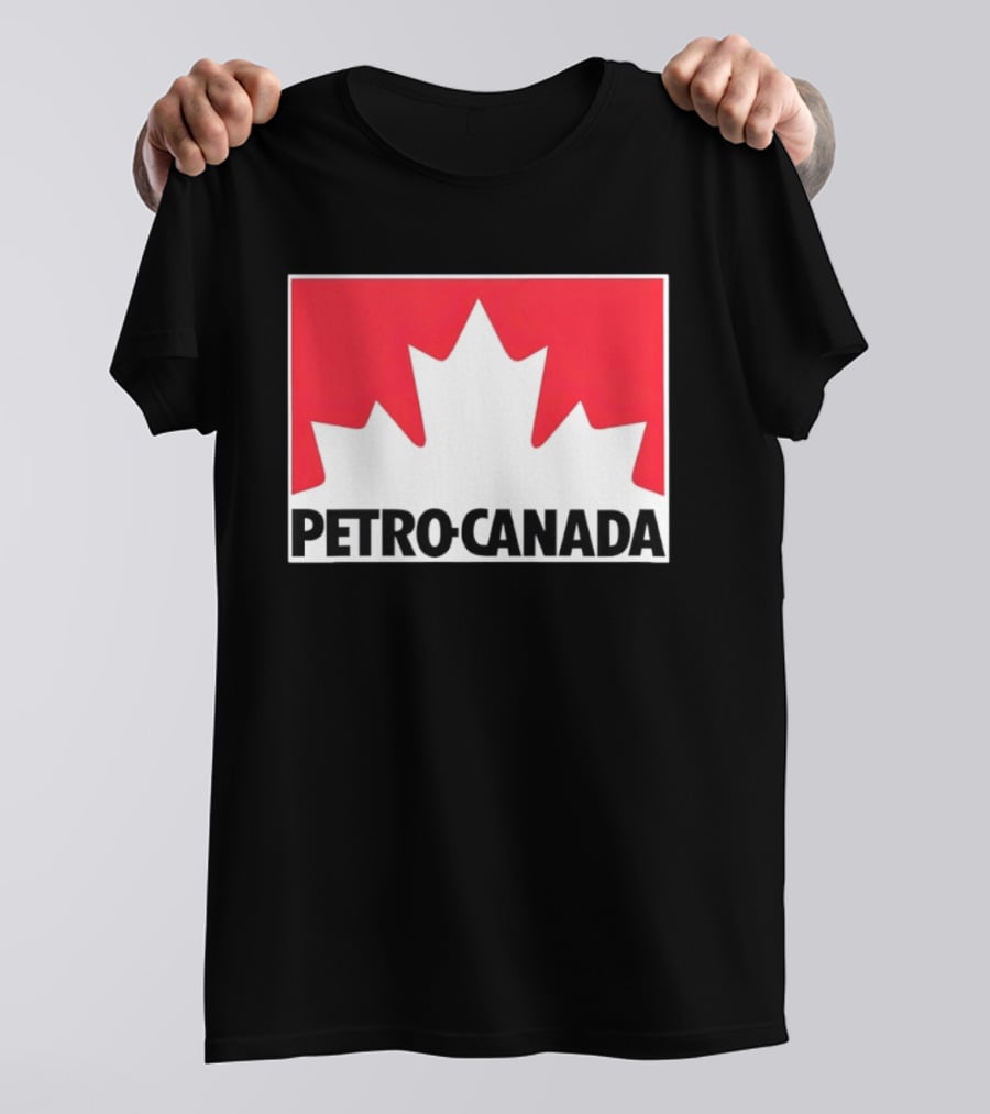 Petro Canada Canadian Gas Station Maple Leaf Branding T-Shirt