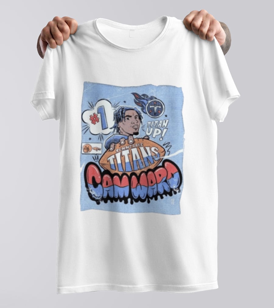#1 Tennessee Titans Titan Up Cam Ward Comic T-Shirt