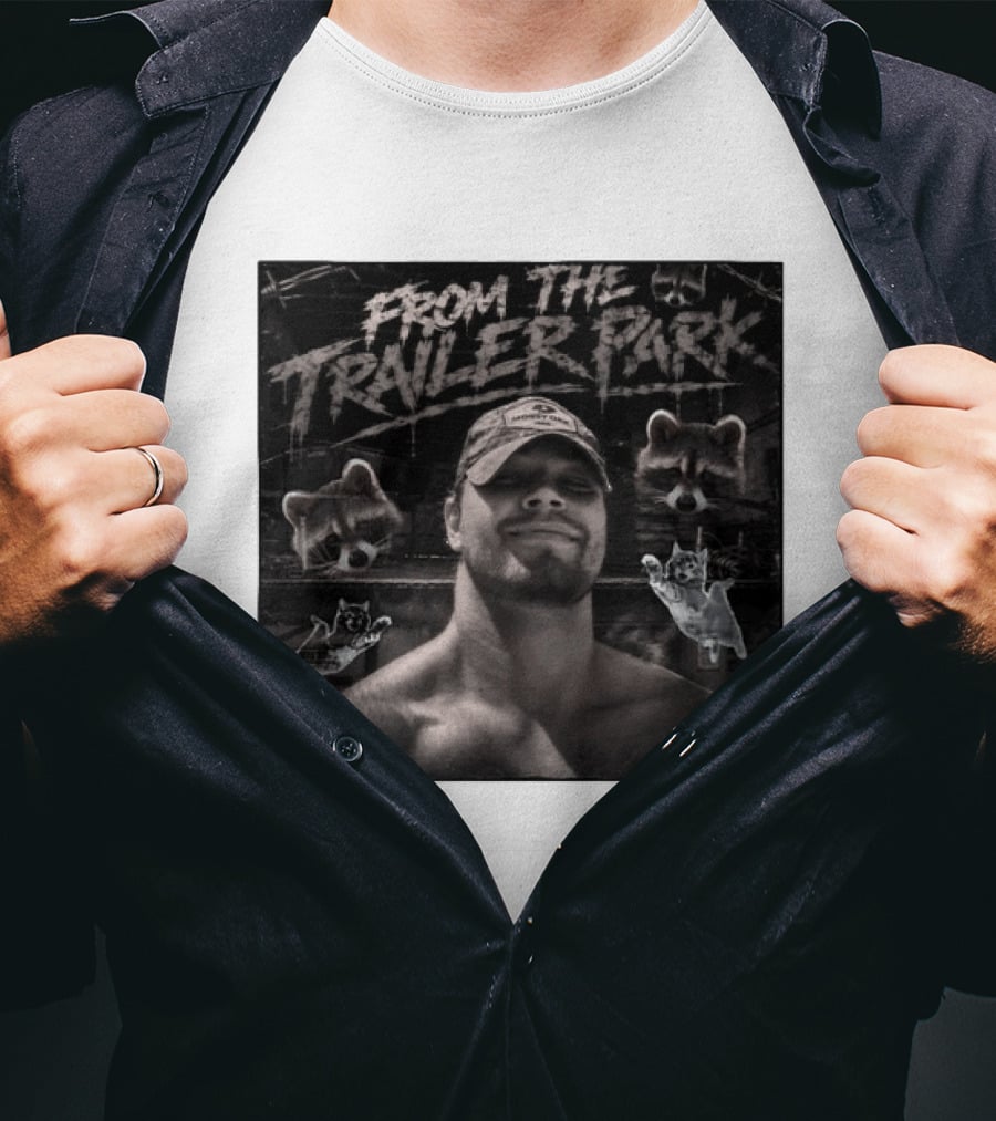 From The Trailer Park Slaybazza Parental Advisory Explicit Content Rugged T-Shirt