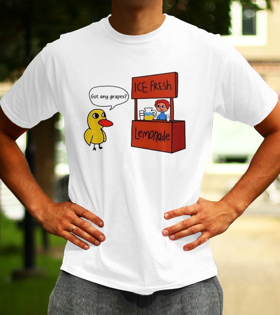 Got Any Grapes Duck Ice Fresh Lemonade Stand T-Shirt