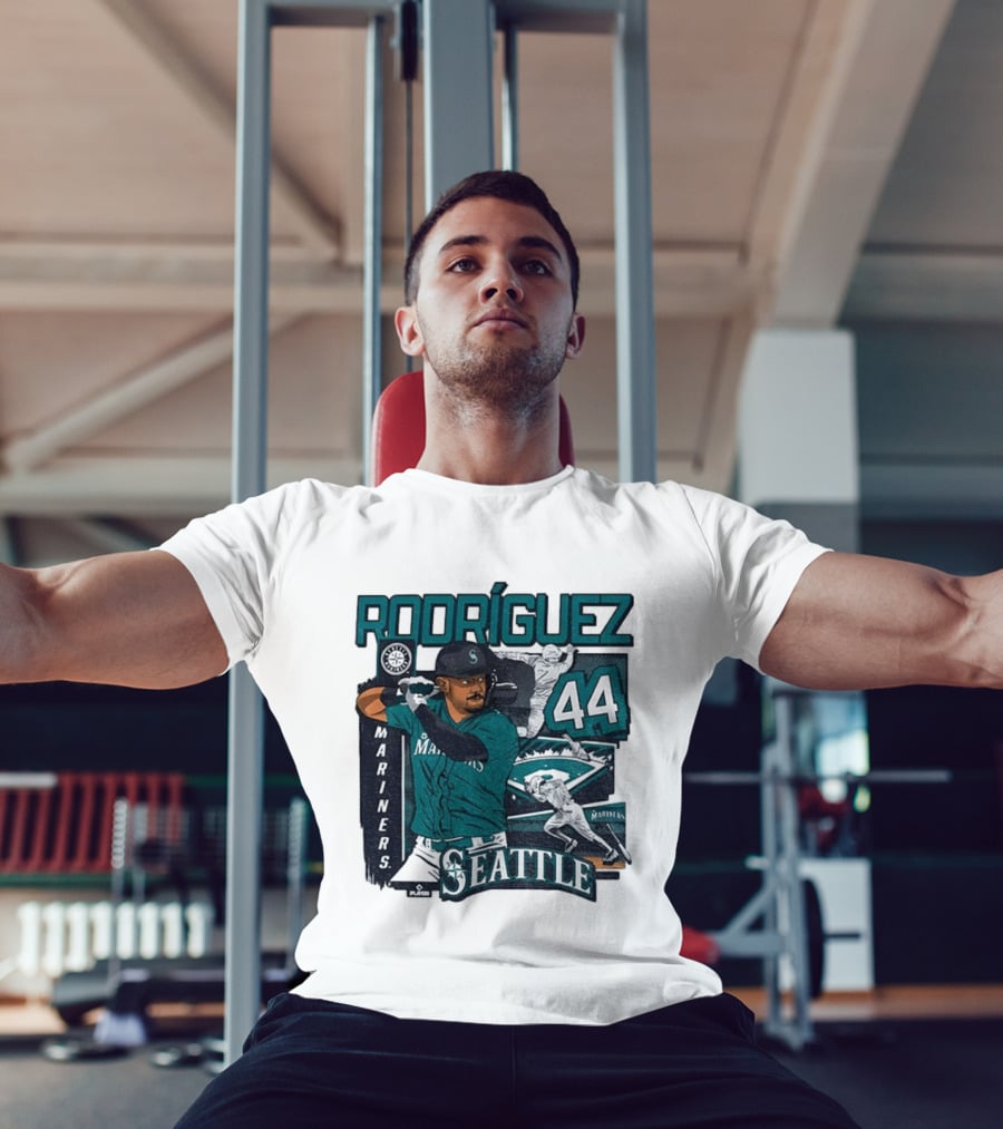 Rodríguez 44 Seattle Mariners Baseball Player T-Shirt