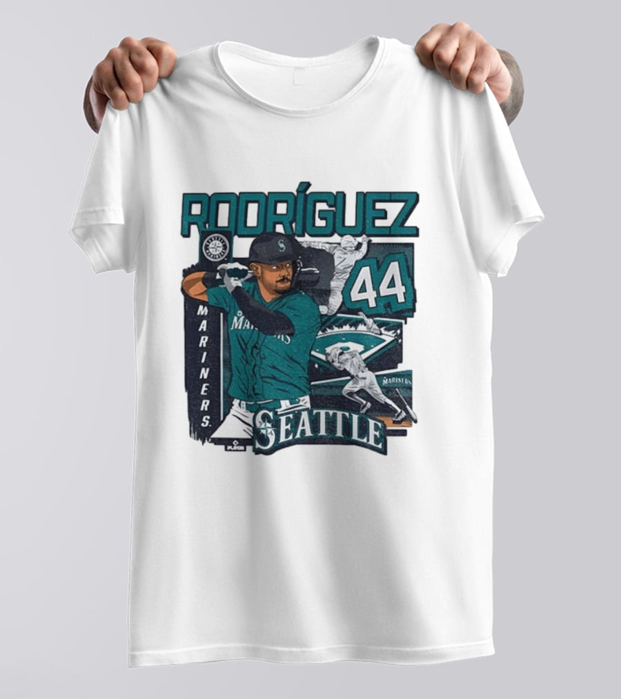 Rodríguez 44 Seattle Mariners Baseball Player T-Shirt