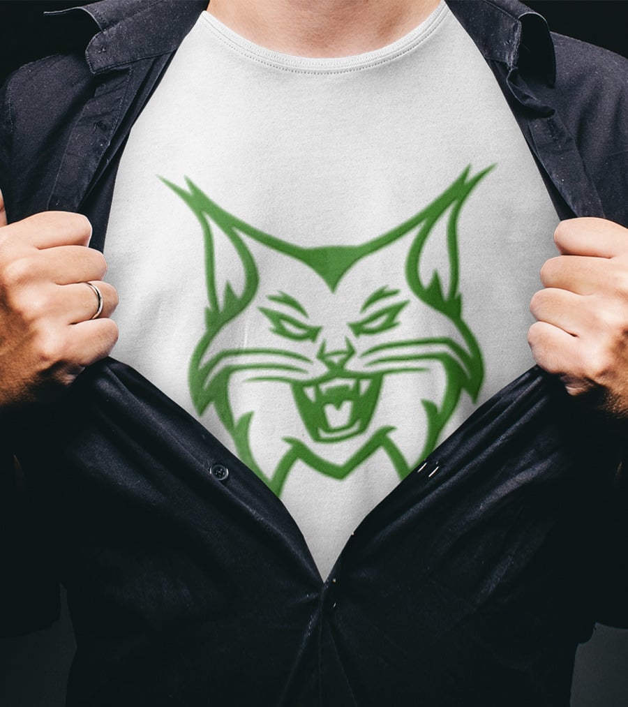 Kentucky Wildcats NCAA Green Snarling Cat Head T-Shirt
