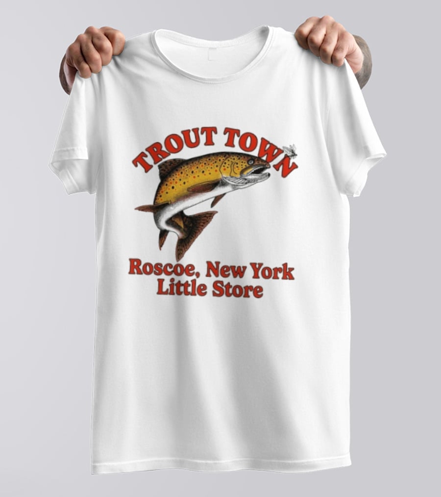 Trout Town Roscoe New York Little Store Fish T-Shirt