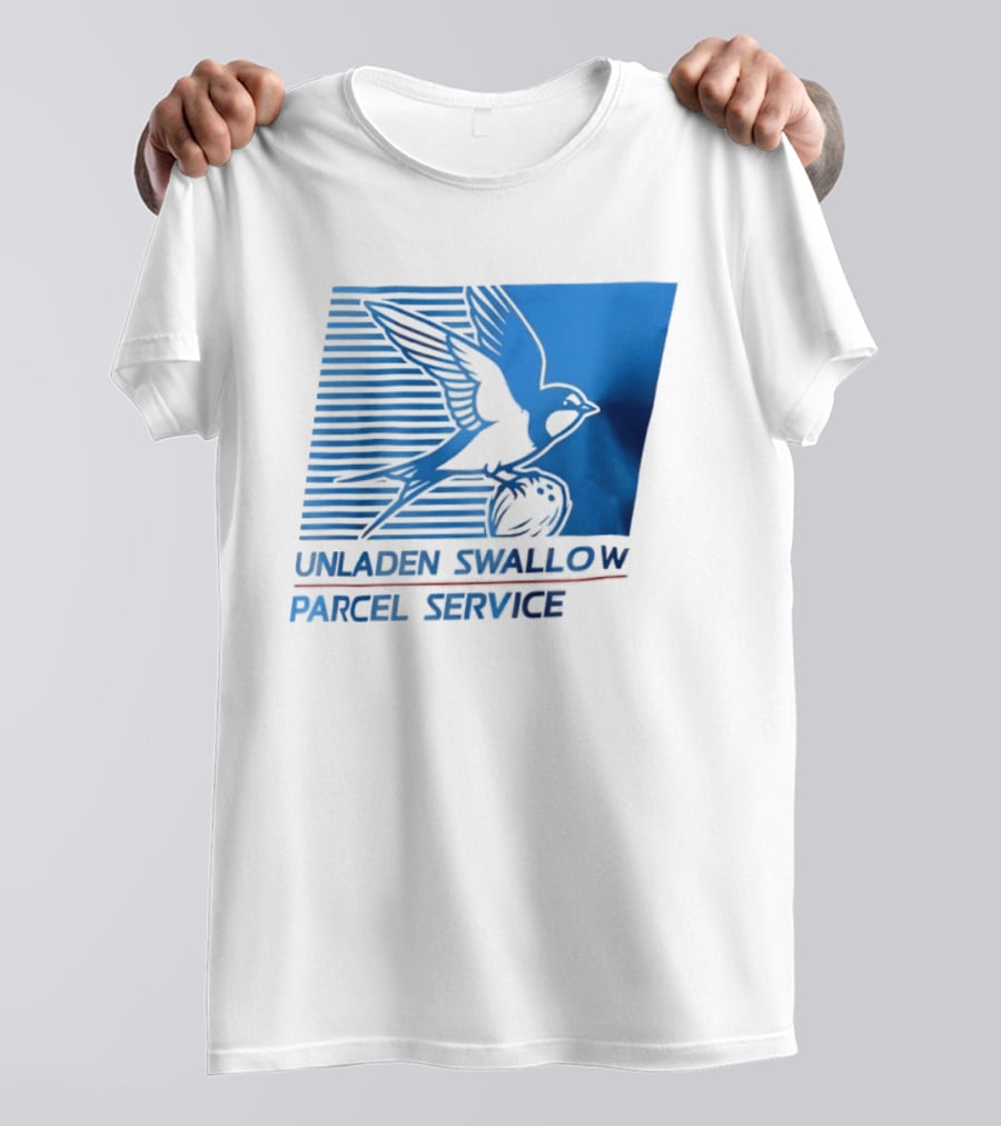Unladen Swallow Parcel Service Monty Python T-Shirt